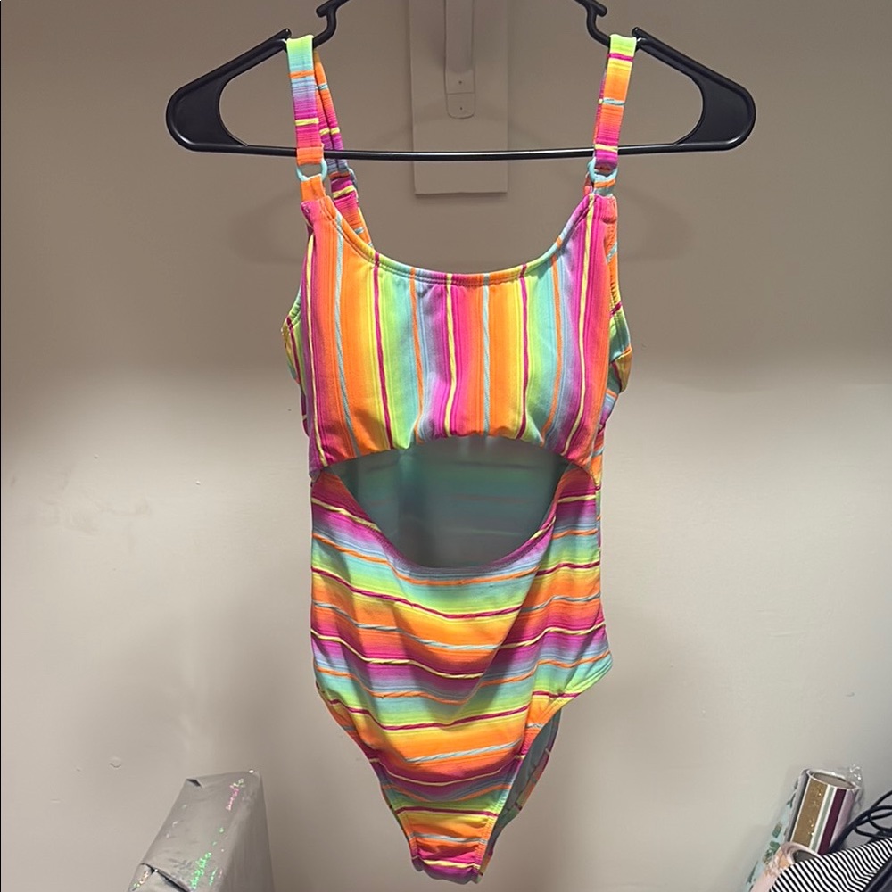Arizona Striped One Piece Bathing Suit